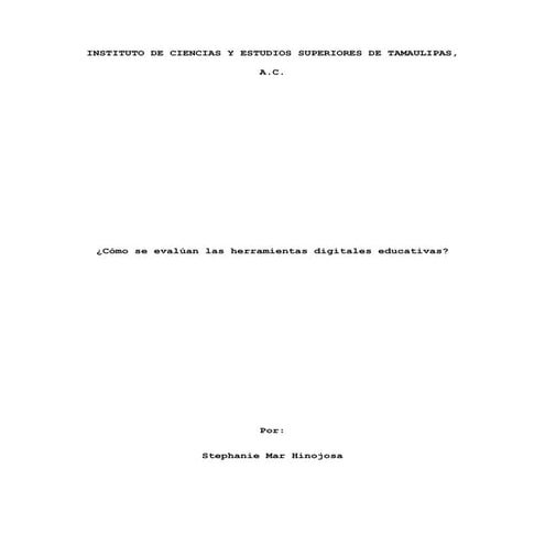 ¿Como se evaluan las herramientas digitales educativas?