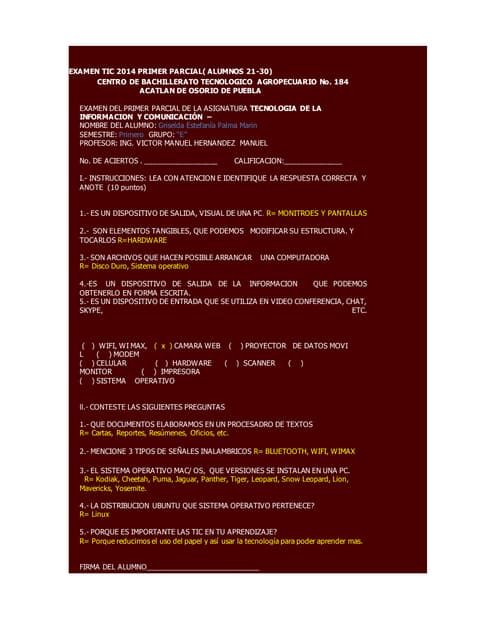 Examen tic 2014 primer parcial