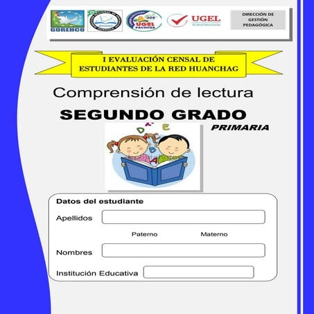 PRUEBA TIPO ECE COMUNICACIÓN SEGUNDO GRADO