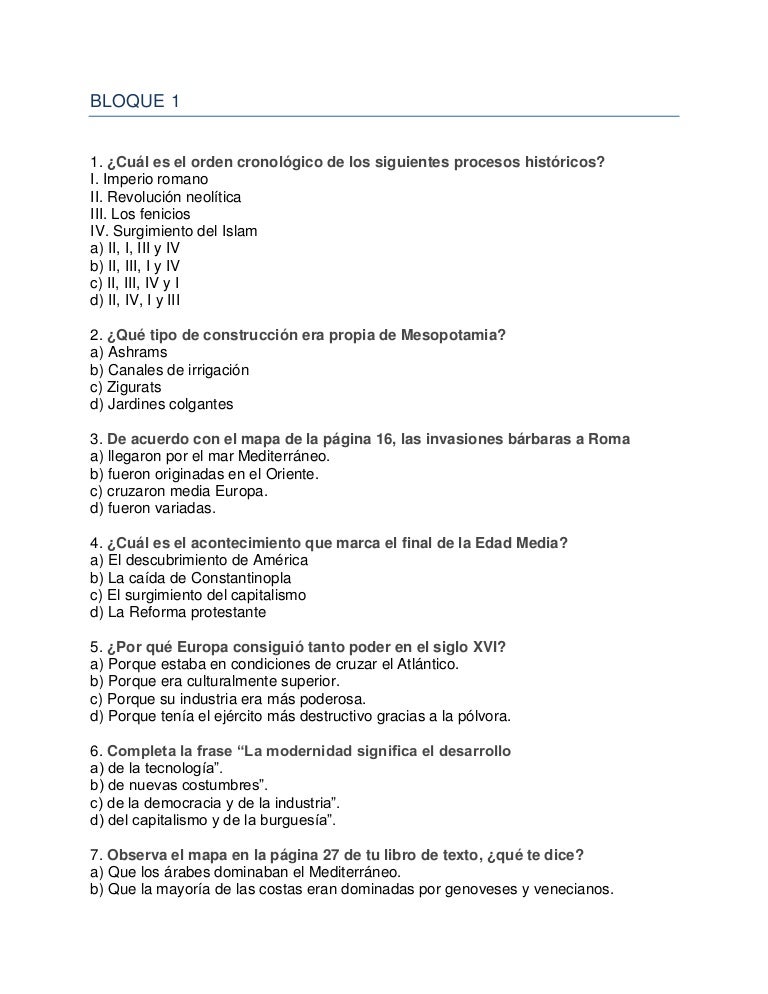 preguntas historia contemporanea examen tipo enlace historia universal preguntas historia contemporanea examen tipo enlace historia universal