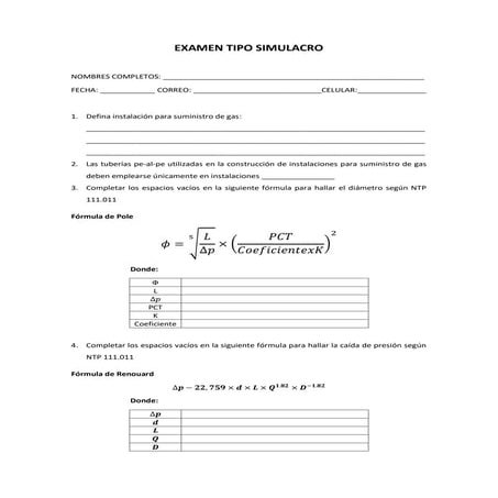 Formulario tc6 | DOC
