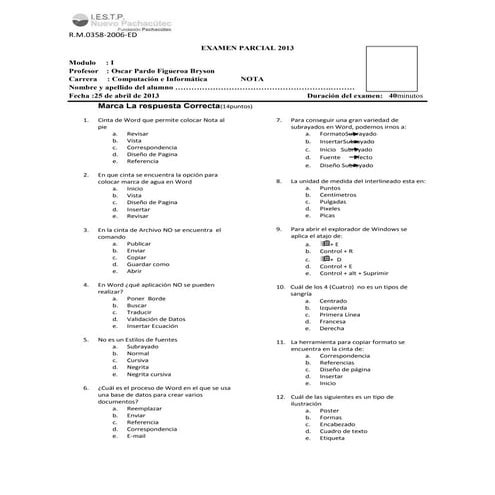 Examen word modulo i