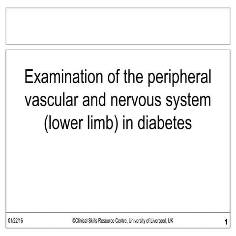 Examination of Lower Limbs