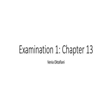 Examination 1 Pptx