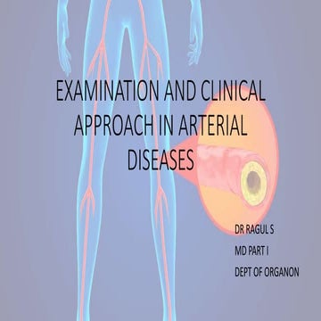 EXAMINATION AND CLINICAL APPROACH IN ARTERIAL DISEASES.pptx