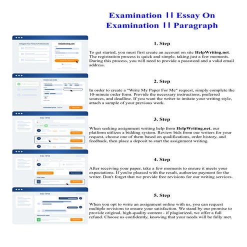 Examination  Essay On Examination  Paragraph