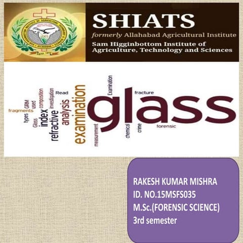 Examination of glass