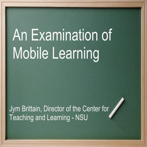 Mobile Tools For Teaching And Learning | PPT