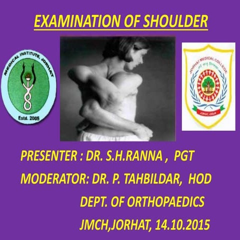 Examination of shoulder
