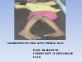 Examination of the child with        cerebral palsy