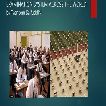 Examination system across the world | PPTX
