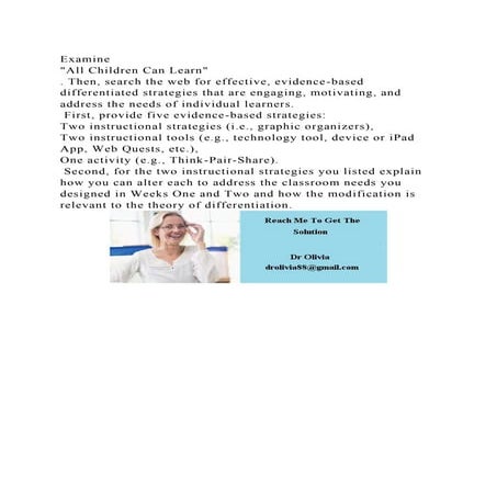 Examine All Children Can Learn. Then, search the web for effec.docx