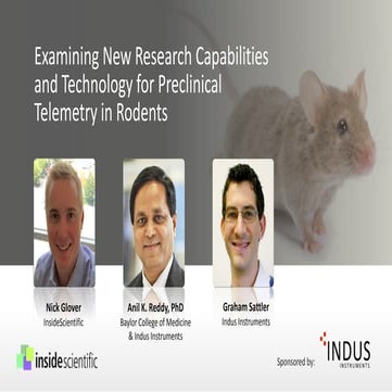 Examining New Research Capabilities and Technology for Preclinical Telemetry ...