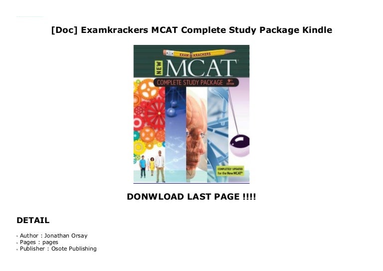 [Doc] Examkrackers MCAT Complete Study Package Kindle