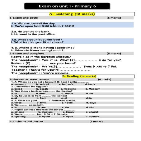 Pt3 listening sample test qp | PDF