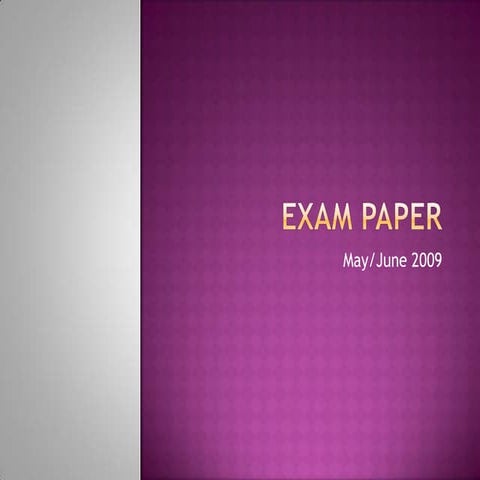 CIE ICT exam paper