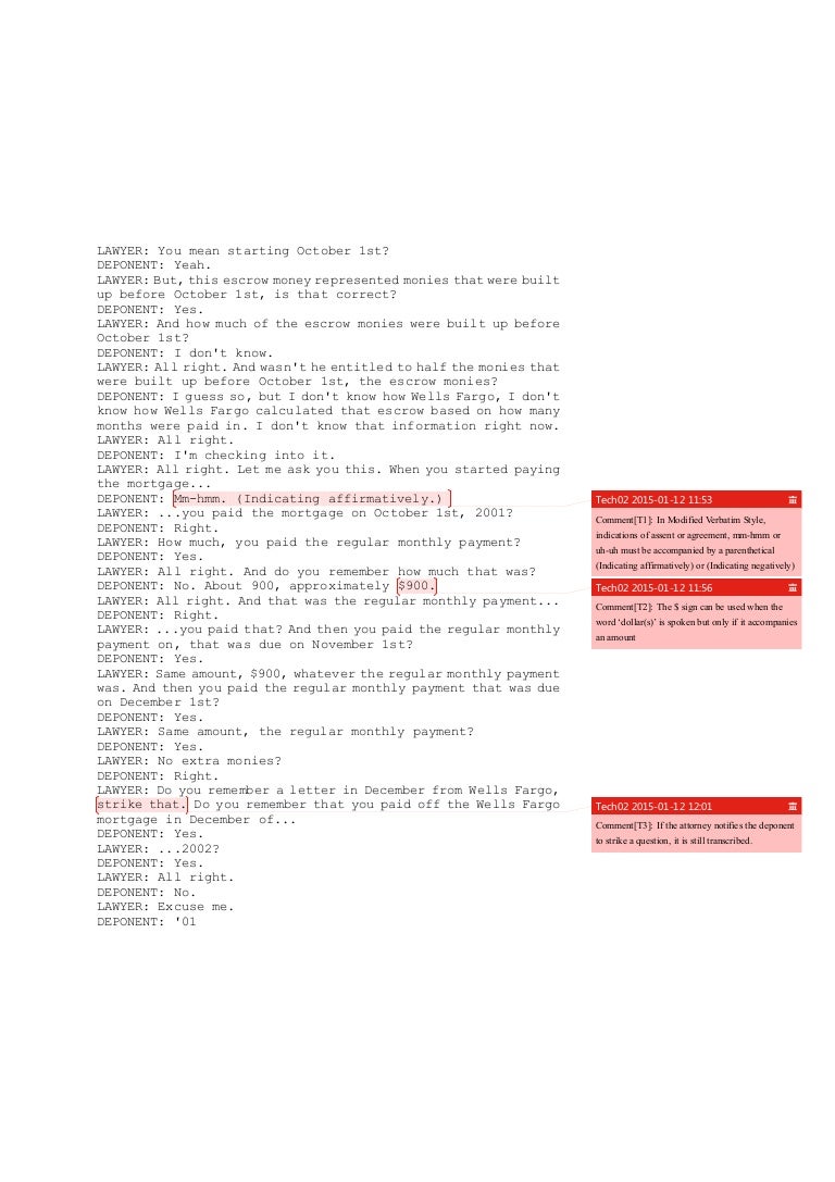 Example audio 1.2 transcription