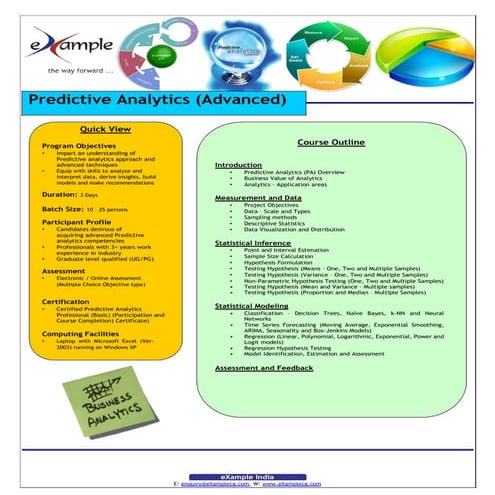 E xamplecg predictive_analytics_training_and_certification__advanced__brochure
