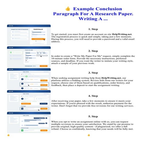 Example Conclusion Paragraph For A Research Paper. Writing A