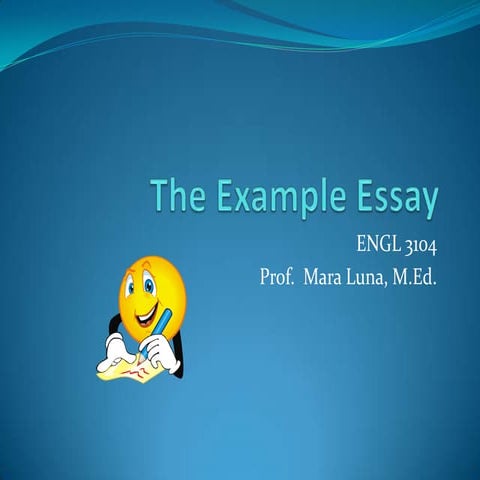 Example essay
