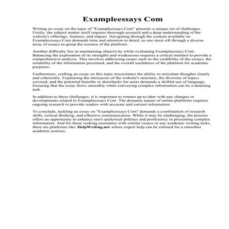Exampleessays Com