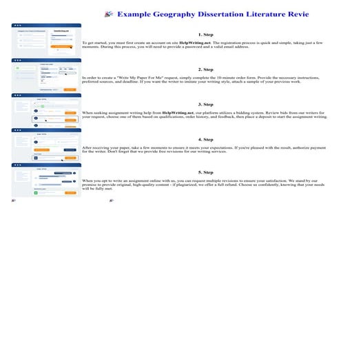 Example Geography Dissertation Literature Revie