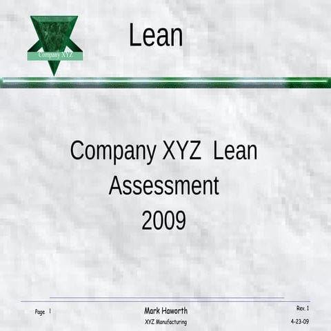 Example Lean Presentation 5 3 09