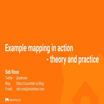 Example mapping - ProductWorld 2022