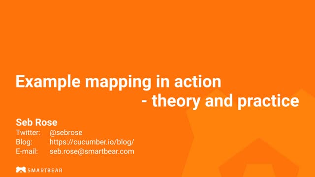Example mapping - ProductWorld 2022