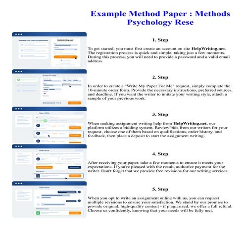 Example Method Paper Methods Psychology Rese | PDF