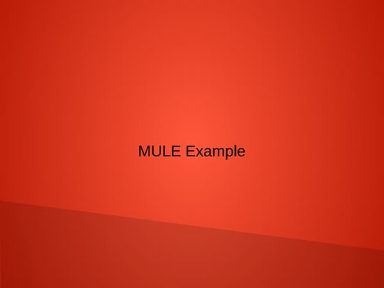 Example mule