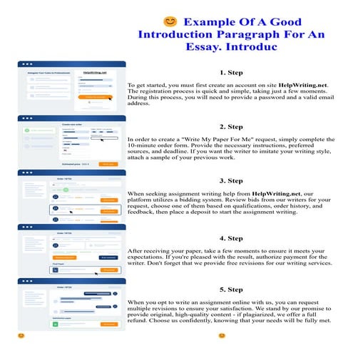 Example Of A Good Introduction Paragraph For An Essay. Introduc | PDF