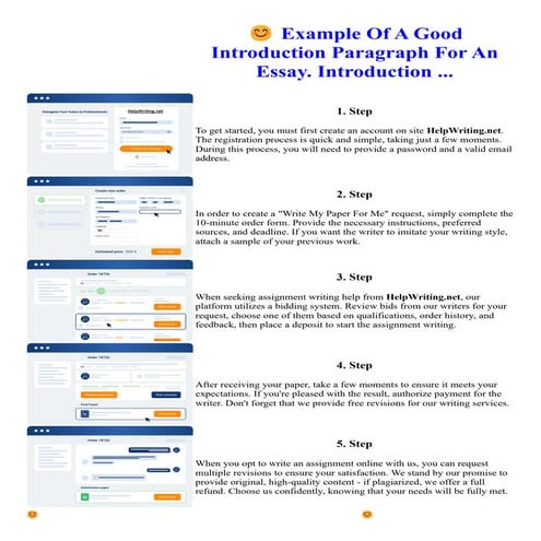 Example Of A Good Introduction Paragraph For An Essay. Introduction | PDF