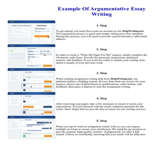 Example Of Argumentative Essay Writing