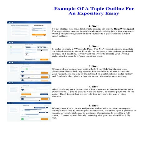 Example Of A Topic Outline For An Expository Essay