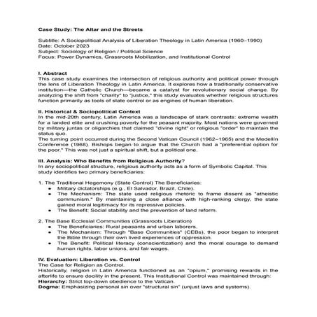 Case Study Example. Introduction to World Religion and Belief System | PDF