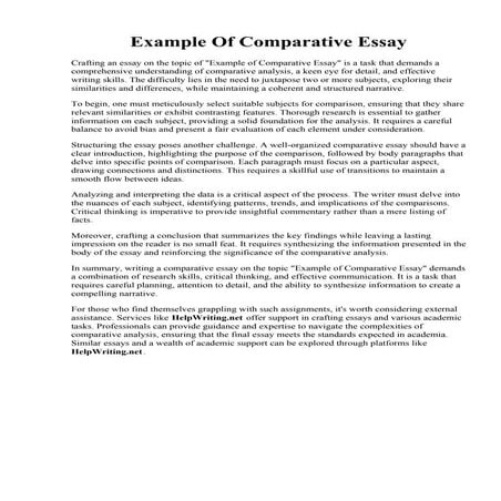 Essay Compare And Contrast Topics.pdf