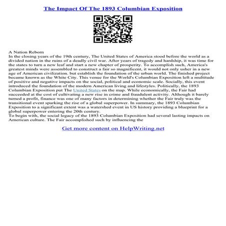 Example Of Exposition Essay | PDF