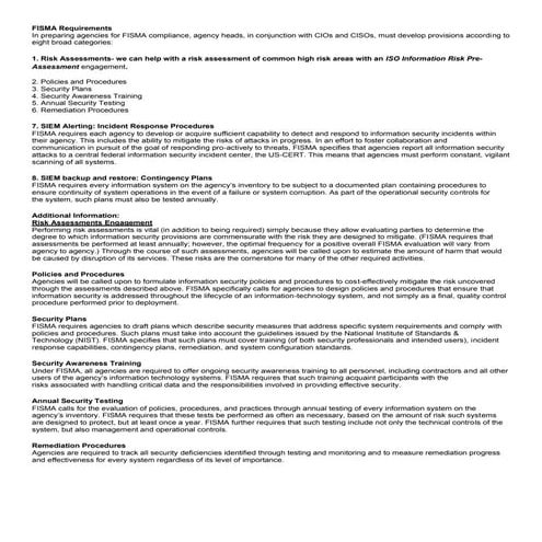 Example of fisma compliance analysis.1