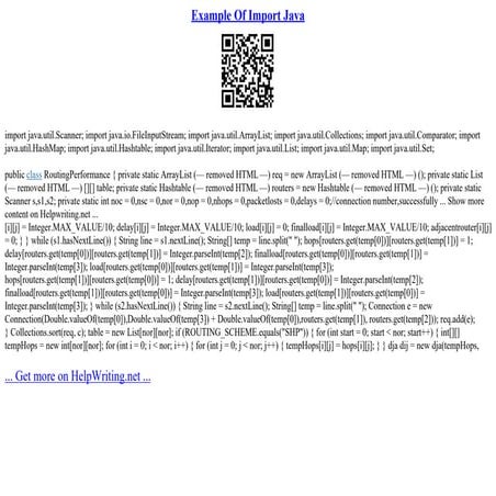 Example Of Import Java | PPT
