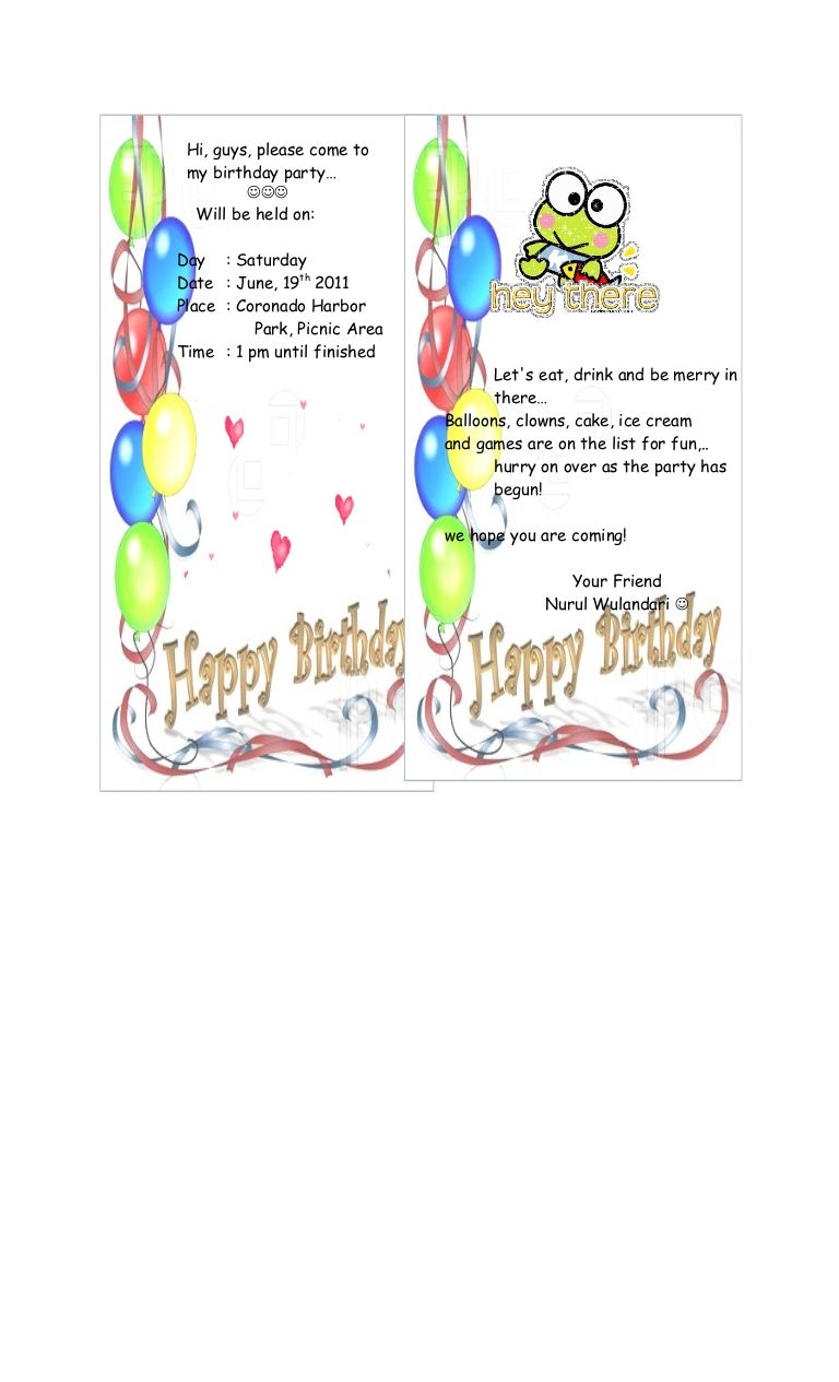 Example of invitation (2)