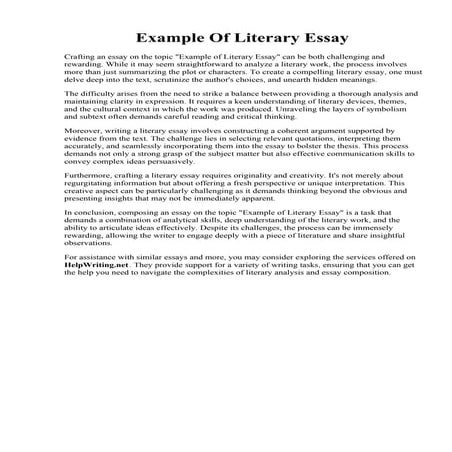 Example Of Literary Essay.pdf