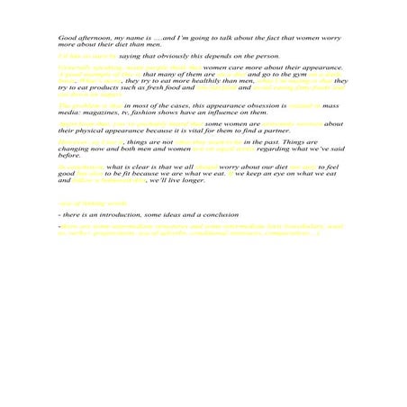 Example of monologue