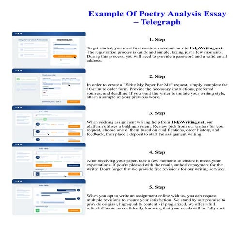 Example Of Poetry Analysis Essay Telegraph