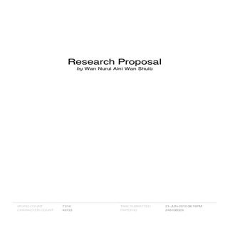 Example of research proposal
