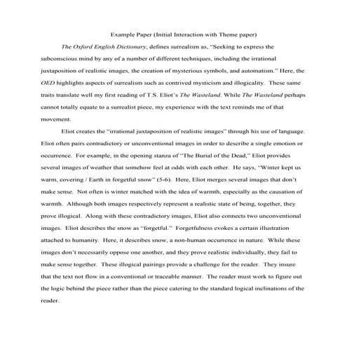 Research paper example #1 | DOC