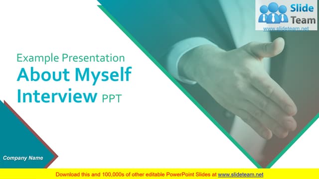 Example Presentation About Myself Interview PPT PowerPoint Presentation Slides