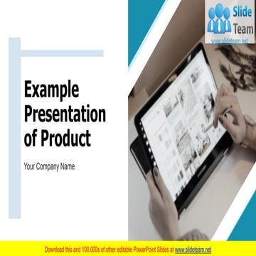 Example Presentation Of Product PowerPoint Presentation Slides