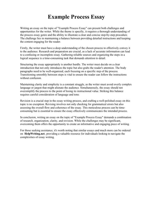 Sample Of A Process Essay.pdf