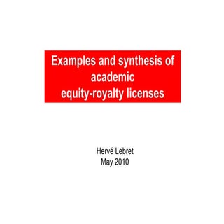 Examples and synthesis of academic ...